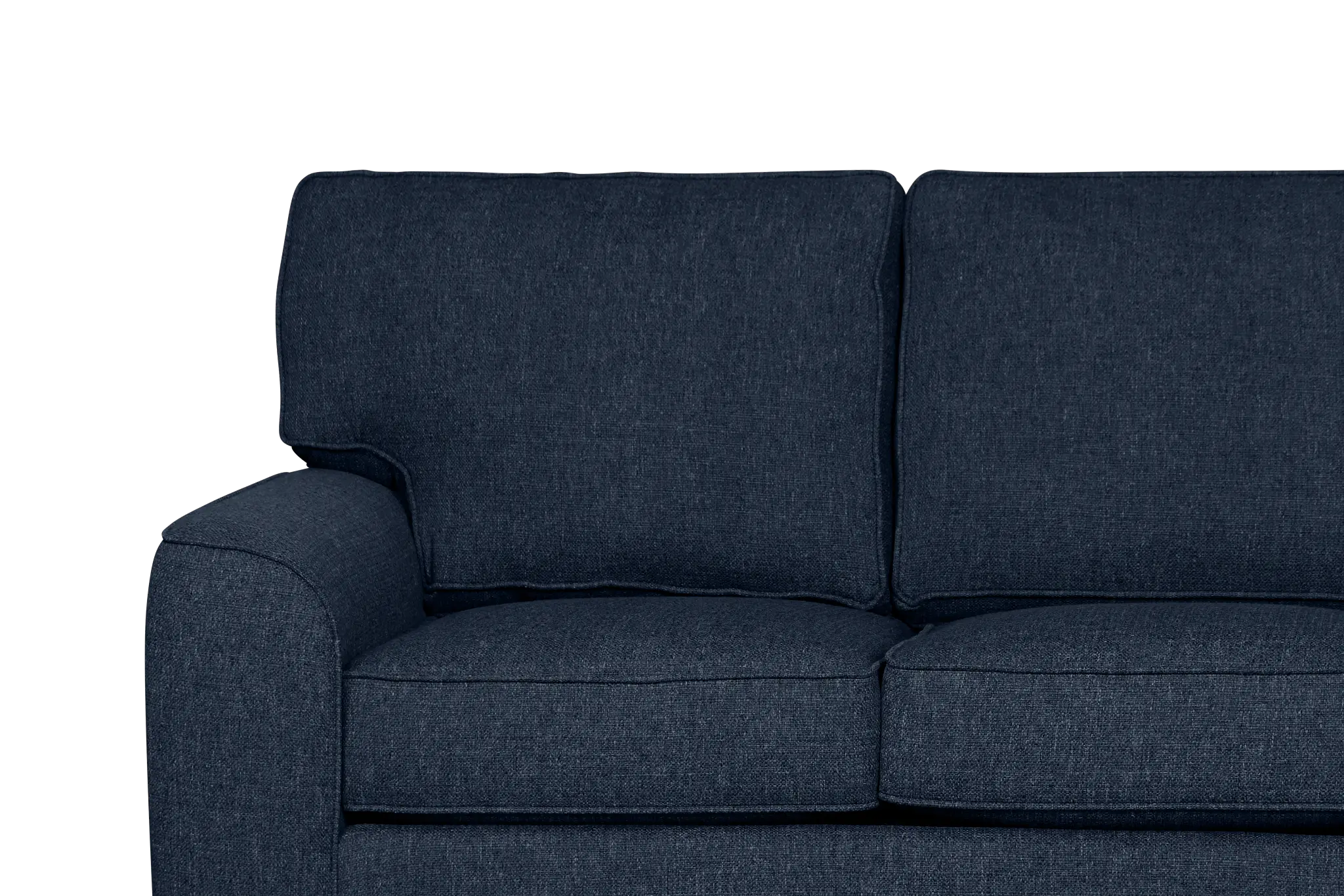 Sinclair Dark Blue Fabric Large Two-arm Sectional Sinclair Dark Blue Fabric Large Two-arm Sectional