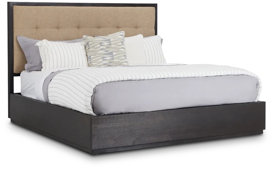 Madden Dark Tone Wood Platform Bed