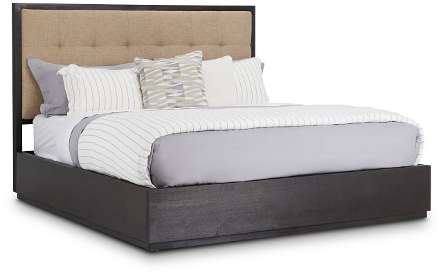 Madden Dark Tone Wood Platform Bed