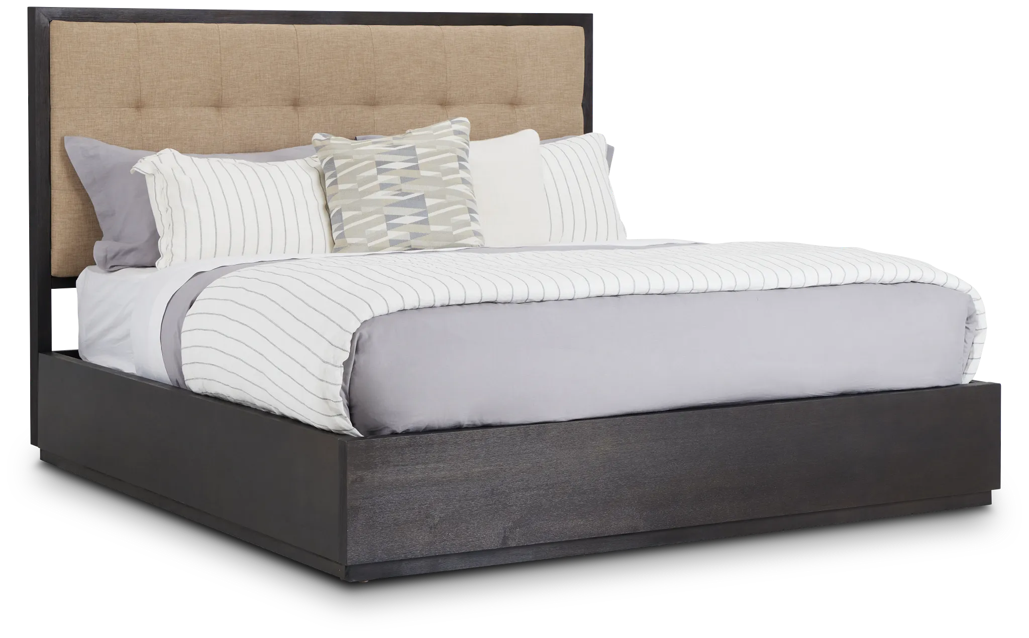 Madden Dark Tone Wood Platform Bed