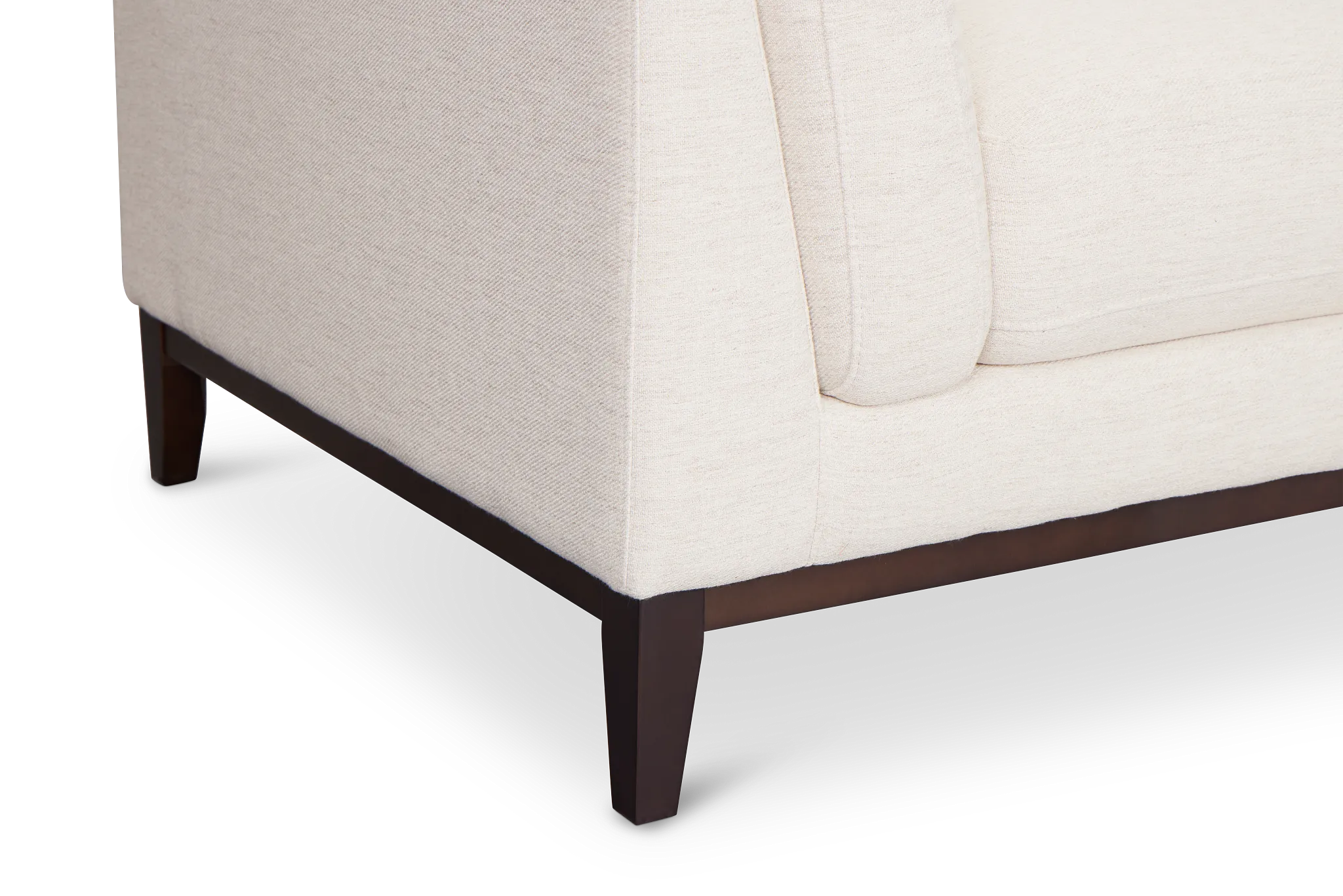 Wesley Light Beige Fabric Loveseat