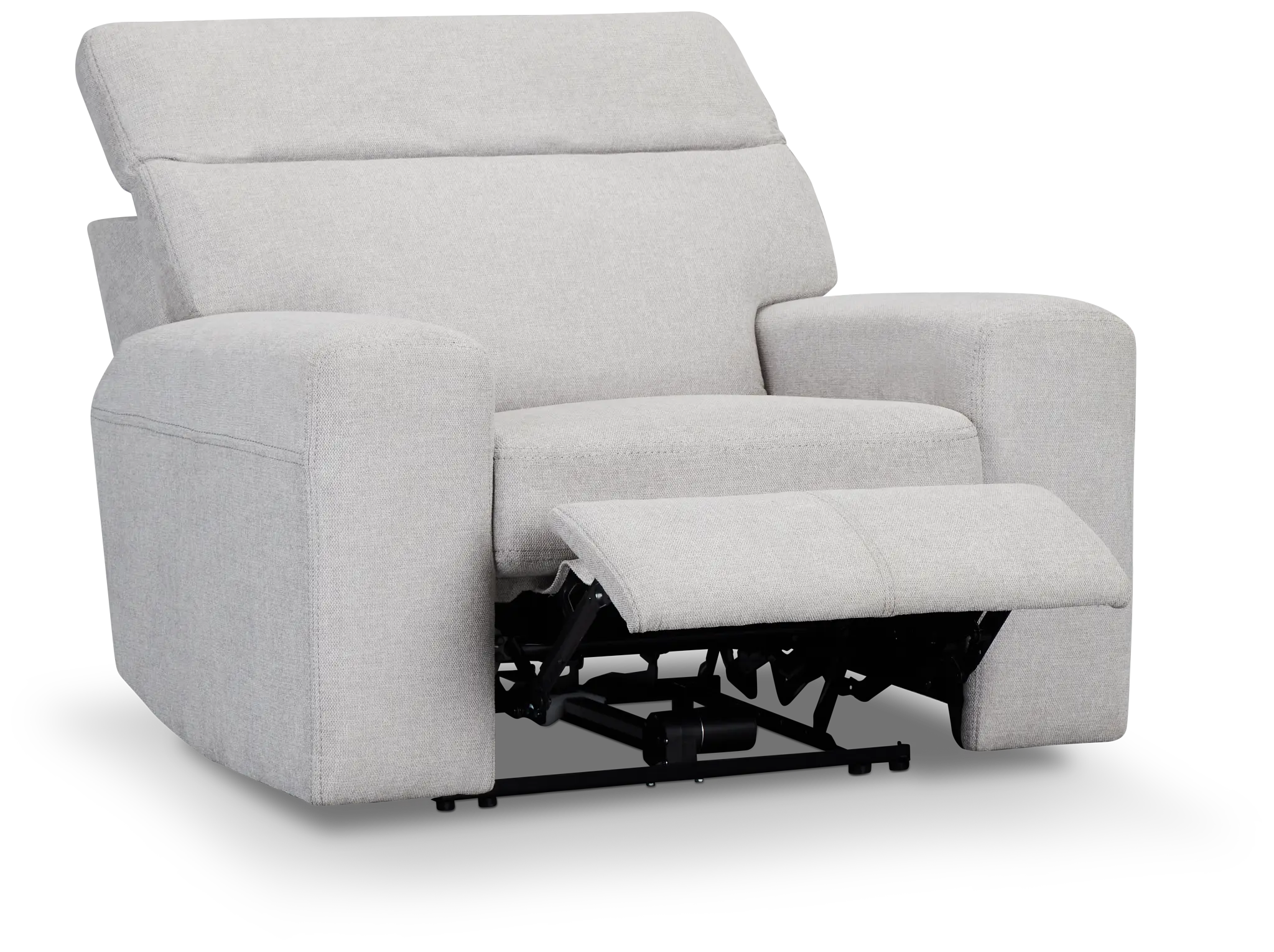 Callum Light Gray Fabric Power Recliner Callum Light Gray Fabric Power Recliner