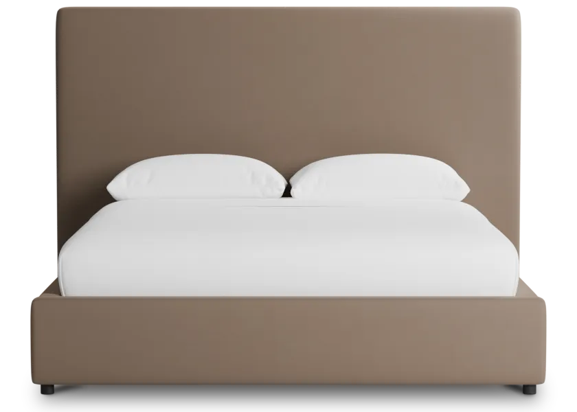 Grayton Joya Beige 54" Upholstered Platform Bed