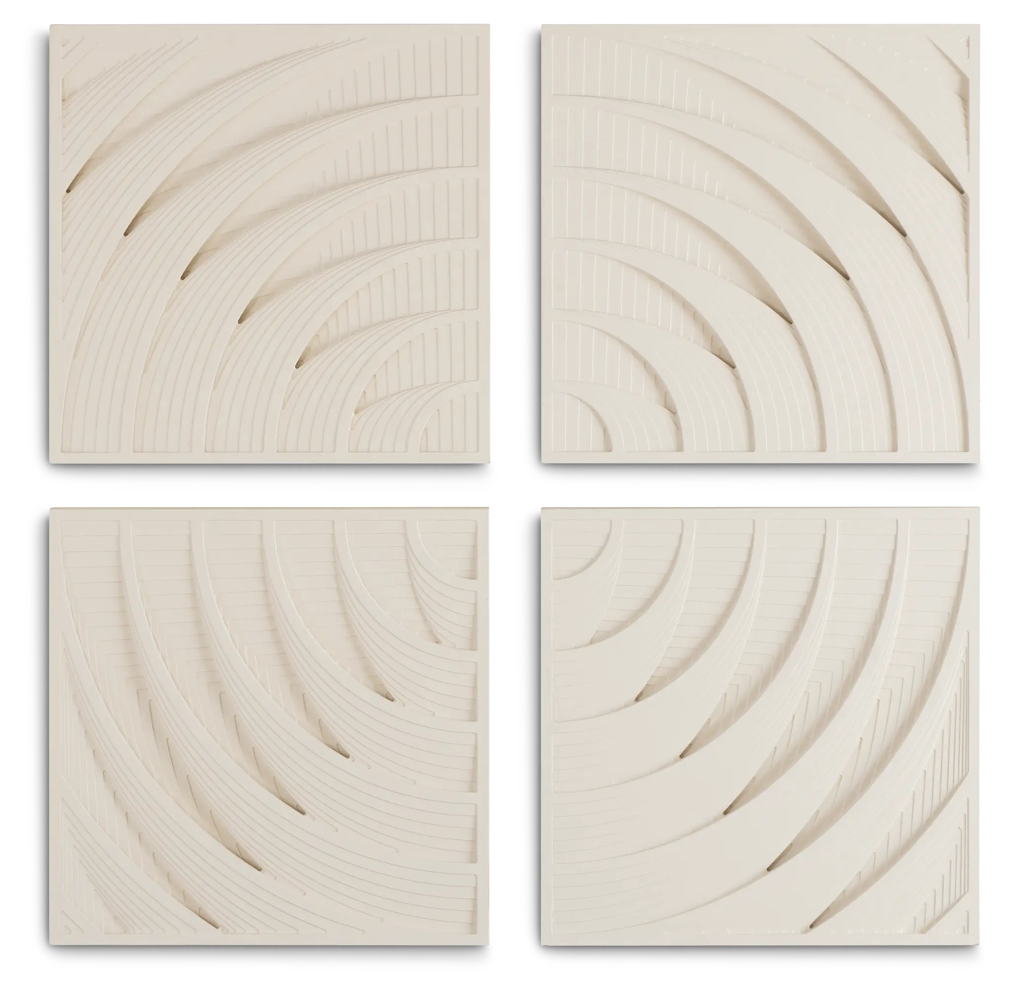 Mortimer Ivory Set Of 4 Canvas Wall Art Mortimer Ivory Set Of 4 Canvas Wall Art