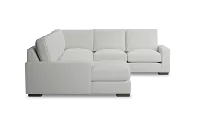 Edgewater Revenue White Medium Left Chaise Sectional
