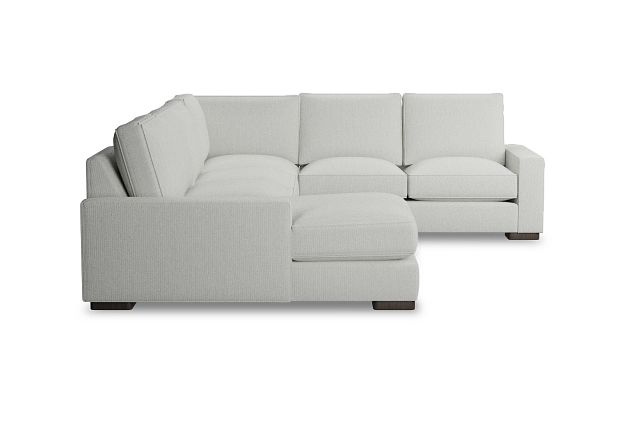 Edgewater Revenue White Medium Left Chaise Sectional