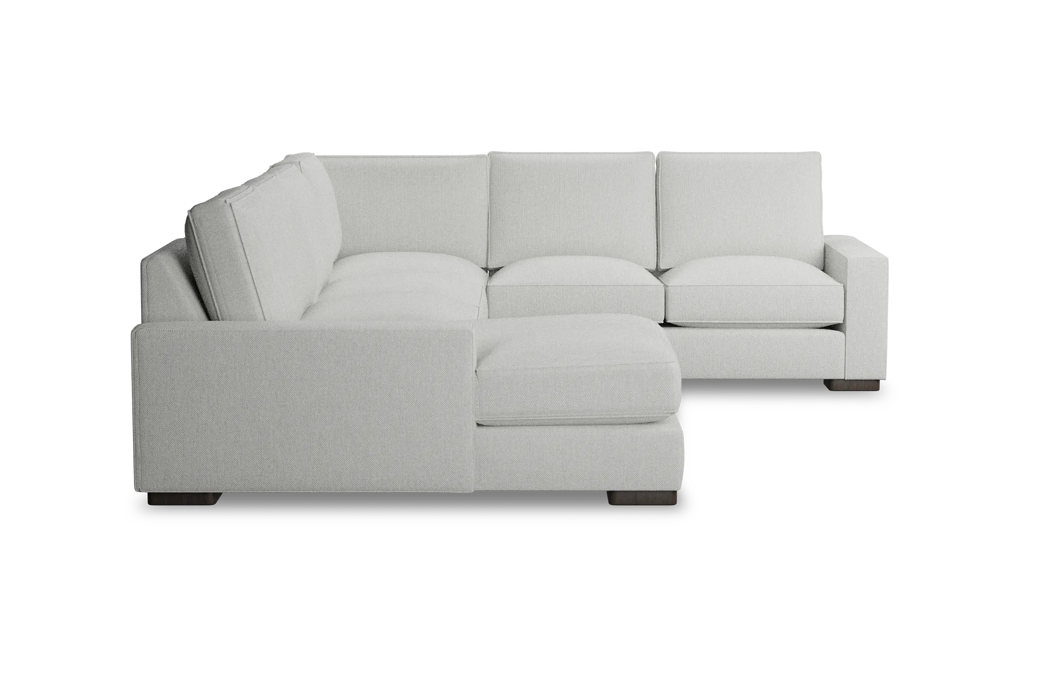 Edgewater Revenue White Medium Left Chaise Sectional
