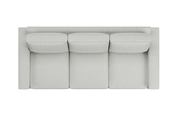 Edgewater Revenue White 96" Sofa W/ 3 Cushions