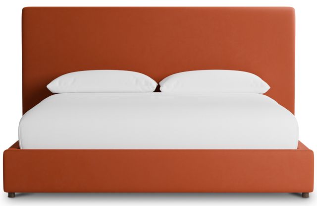 Grayton Joya Orange 54" Upholstered Platform Bed