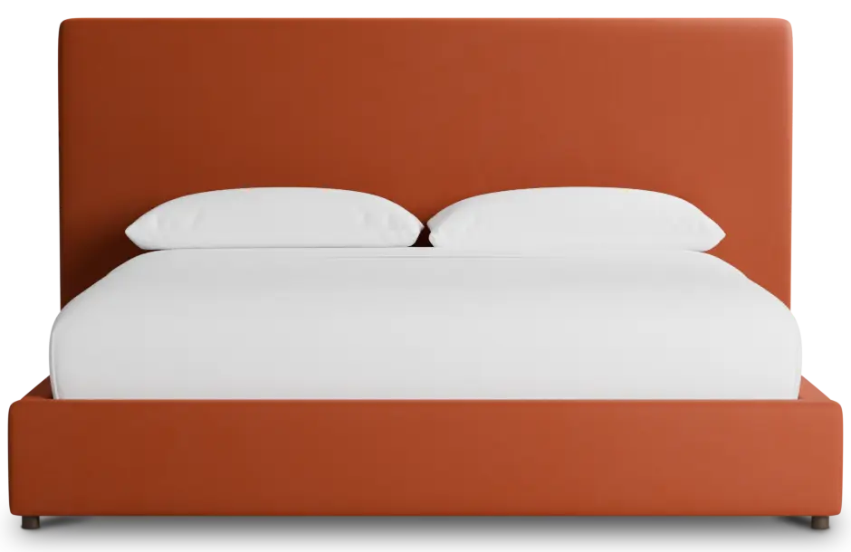 Grayton Joya Orange 54" Upholstered Platform Bed Grayton Joya Orange 54" Upholstered Platform Bed