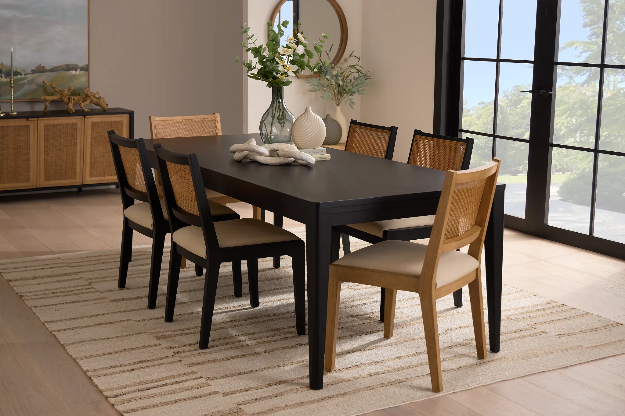 Pacific Black Rectangular Table