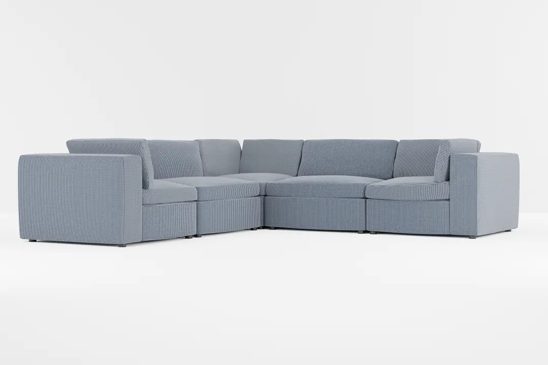 Destin Lucy Navy Fabric 5-piece Modular Sectional Destin Lucy Navy Fabric 5-piece Modular Sectional