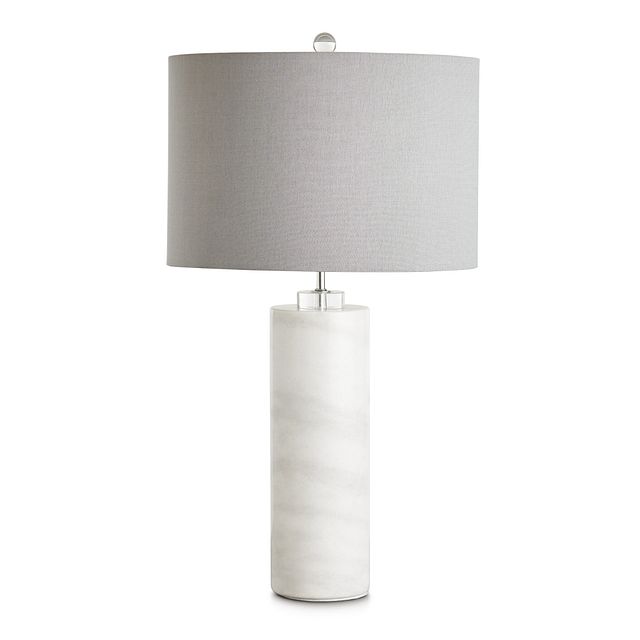 grey marble table lamp