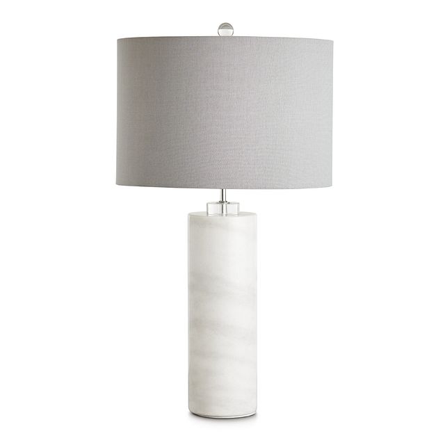 Pippi Gray Marble Table Lamp (1)