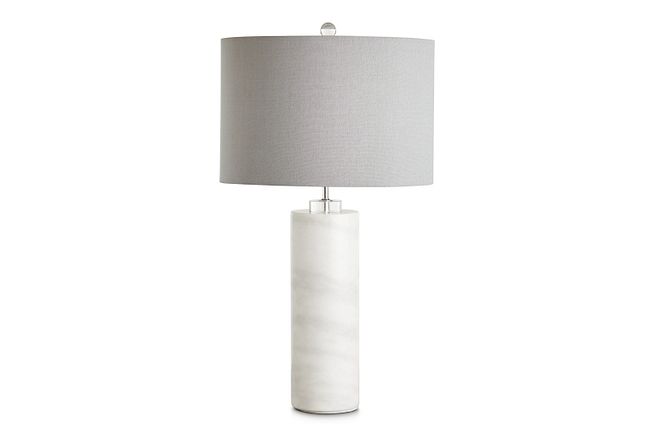 Pippi Gray Marble Table Lamp