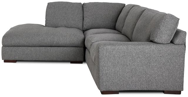 Veronica Dark Gray Down Left Bumper Sectional