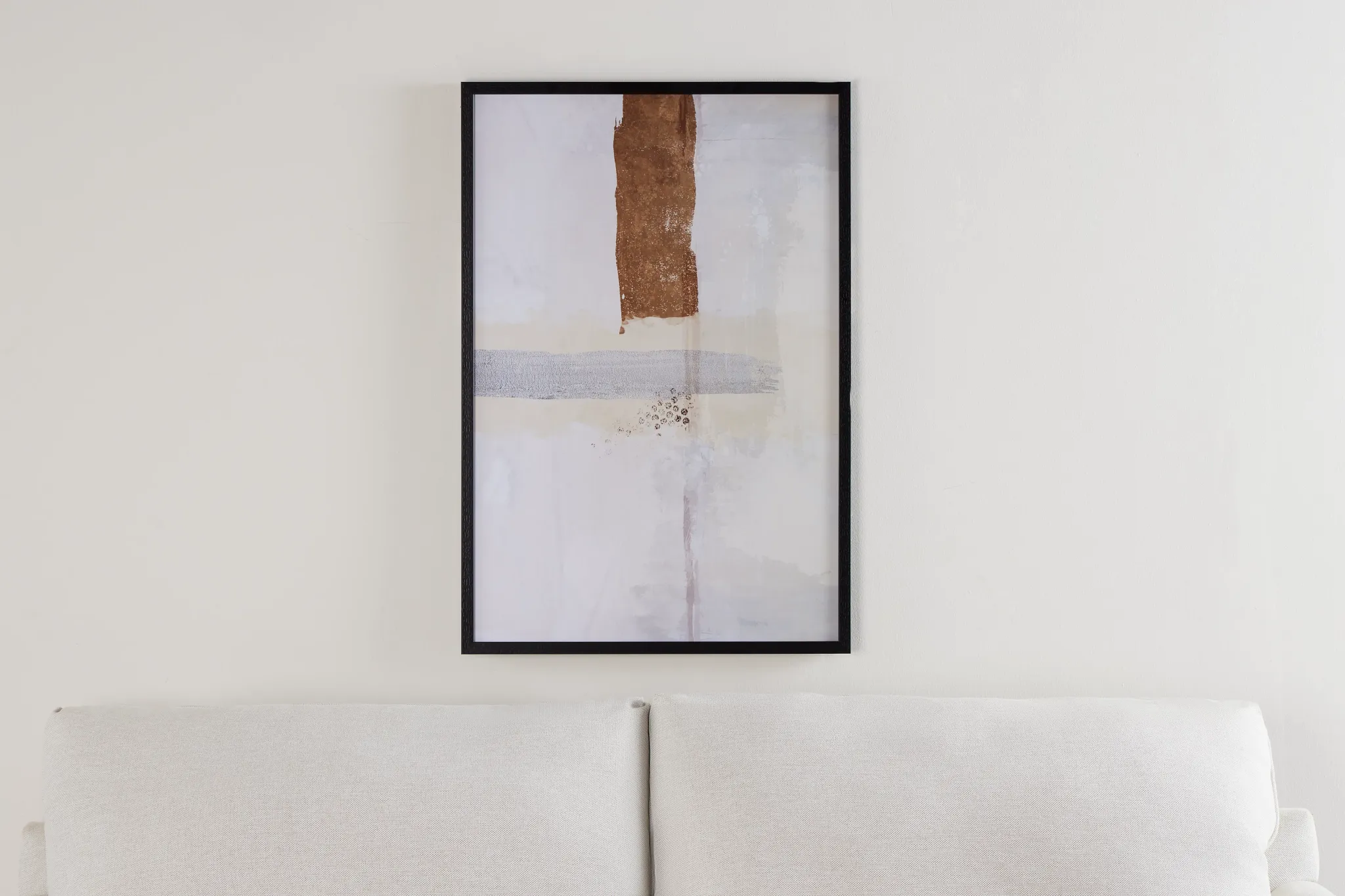 Sabetha Light Gray Framed Wall Art
