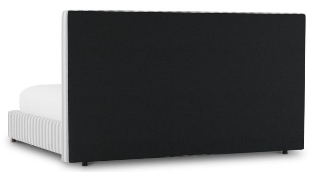 Grayton Sea Lane Dark Blue 54" Upholstered Platform Bed