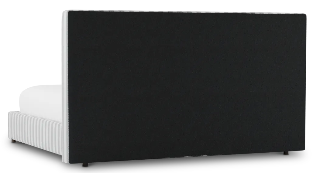 Grayton Sea Lane Dark Blue 54" Upholstered Platform Bed