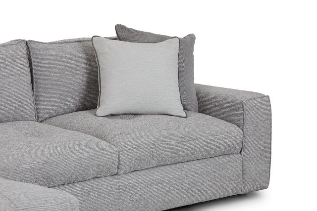 Nest Gray Fabric Left Chaise Sectional