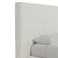 Grayton Elite Ivory 54" Upholstered Platform Bed