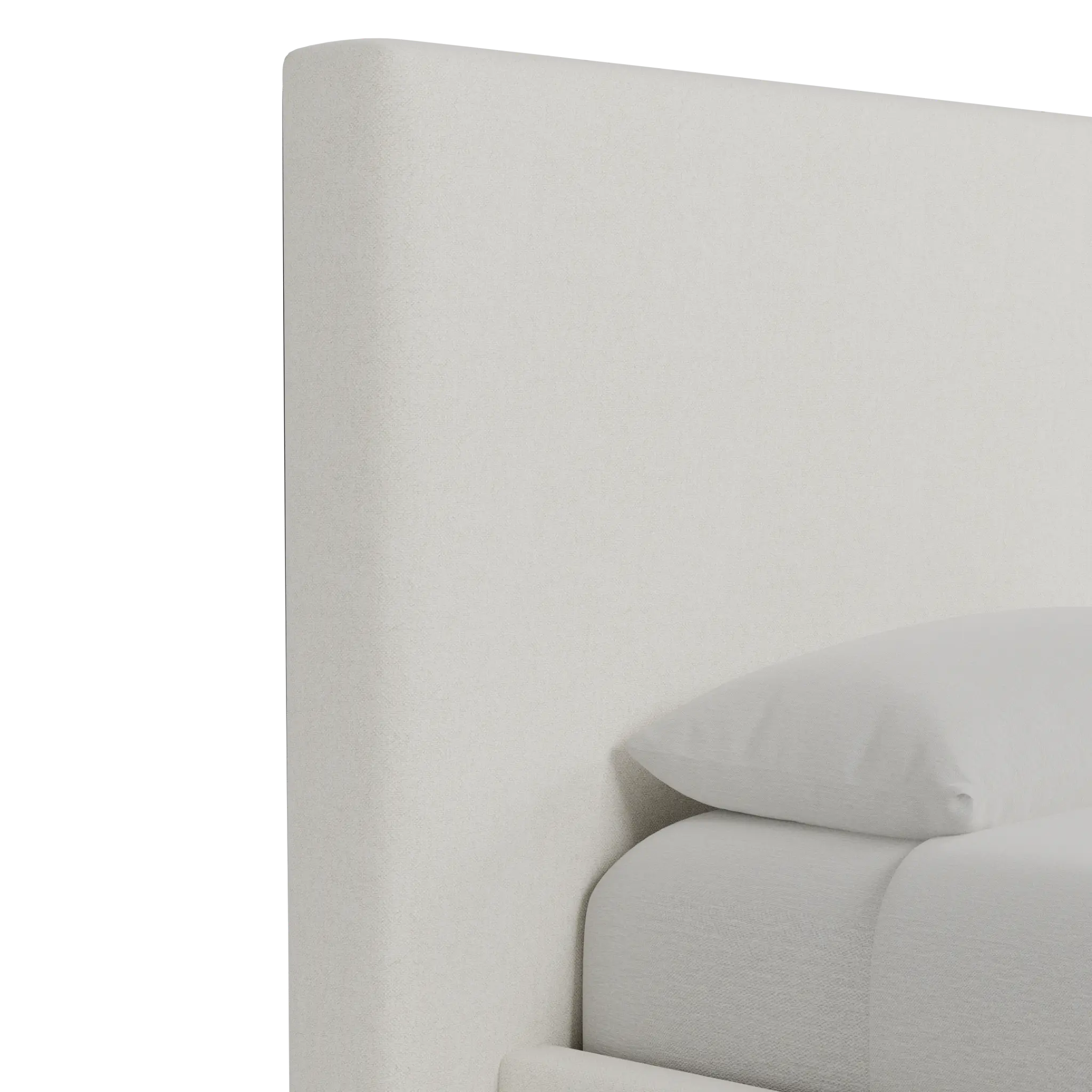 Grayton Elite Ivory 54" Upholstered Platform Bed Grayton Elite Ivory 54" Upholstered Platform Bed