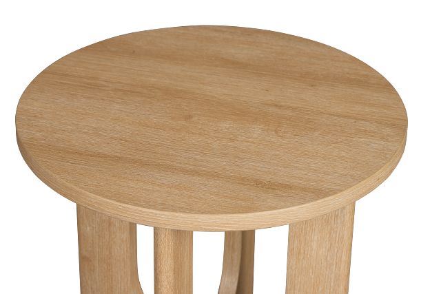 Lyndie Light Tone Round End Table