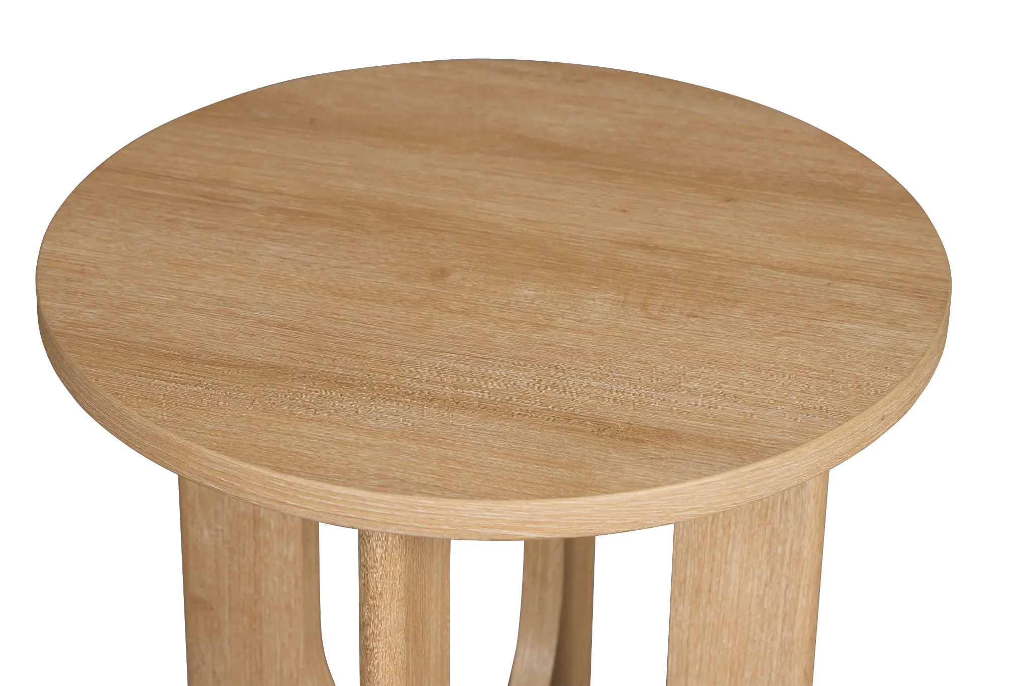 Lyndie Light Tone Round End Table Lyndie Light Tone Round End Table