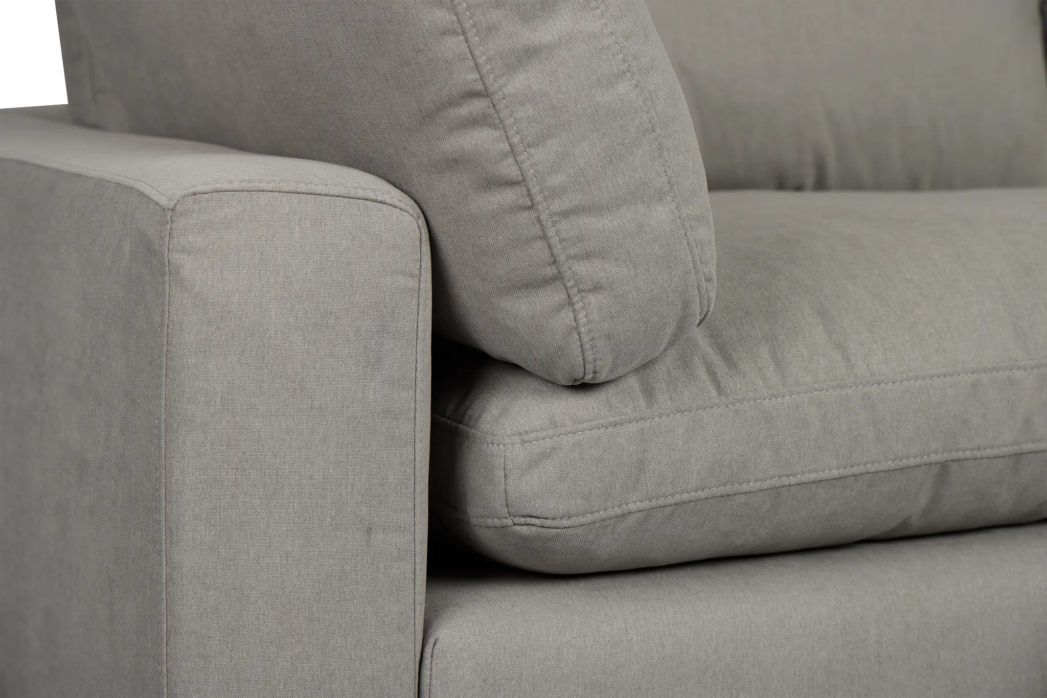 Grant Light Gray Fabric 5-piece Modular Sectional Grant Light Gray Fabric 5-piece Modular Sectional