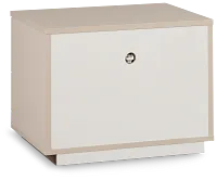 Brasilia Light Beige 2-drawer Nightstand