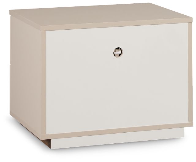 Brasilia Light Beige 2-drawer Nightstand