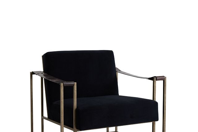 Dekker Black Fabric Accent Chair (6)