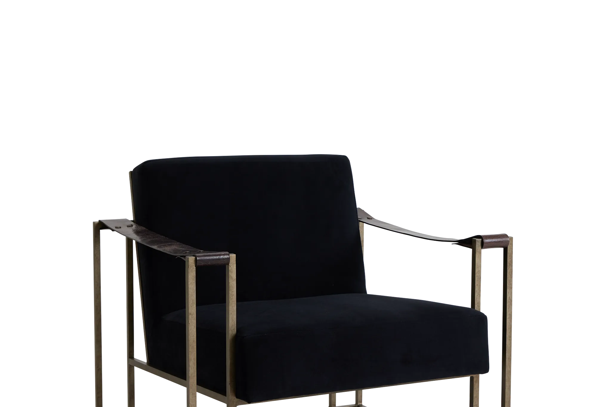 Dekker Black Fabric Accent Chair