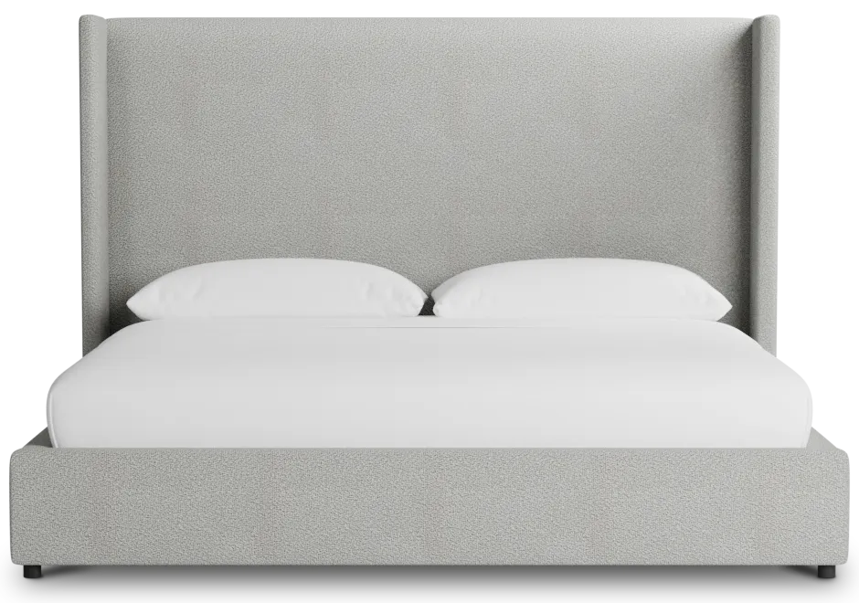 Captiva Sutton Gray 60" Upholstered Shelter Bed