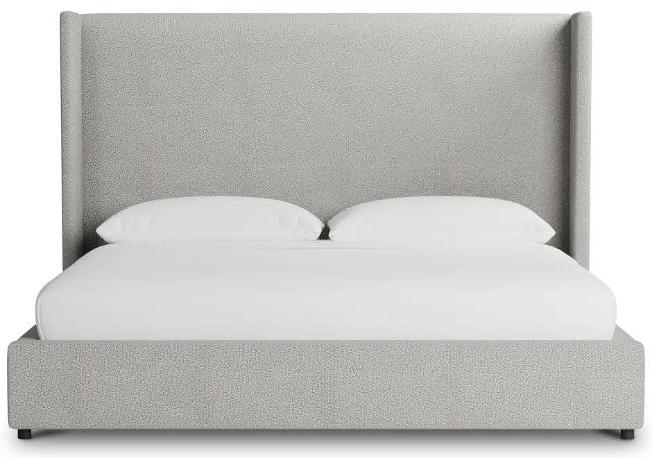 Captiva Sutton Gray 60" Upholstered Shelter Bed Captiva Sutton Gray 60" Upholstered Shelter Bed