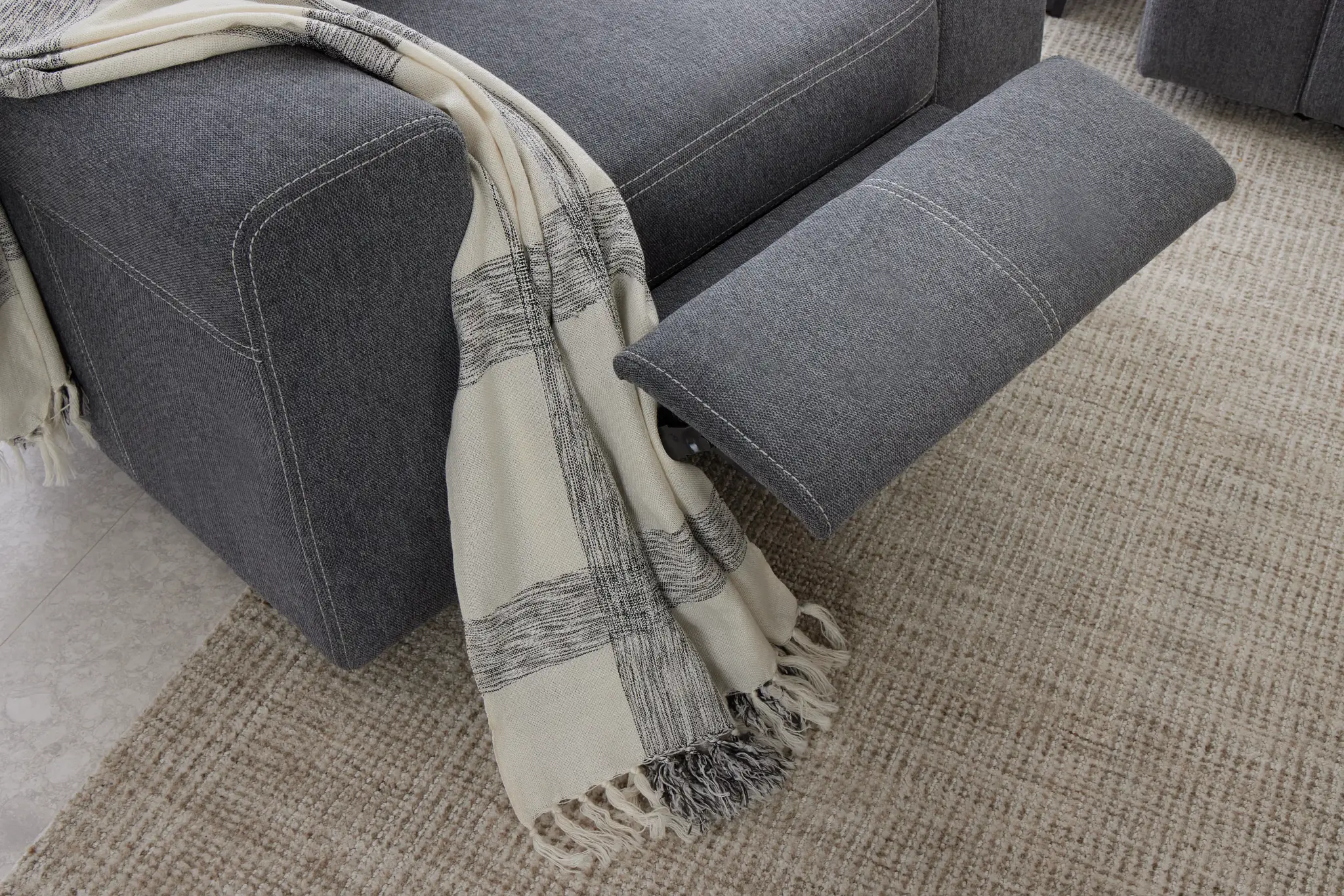 Callum Dark Gray Fabric Power Recliner Callum Dark Gray Fabric Power Recliner