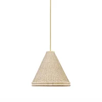 Four Hands Riata Brass Pendant