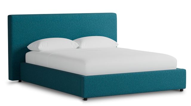 Grayton Elite Teal 44" Upholstered Platform Bed