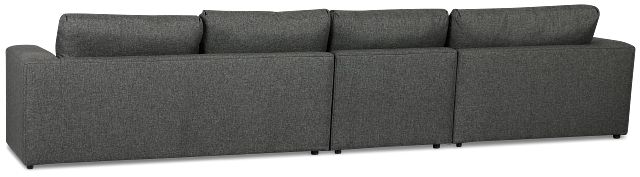 Brantley Dark Gray Fabric Small Left Chaise Sectional