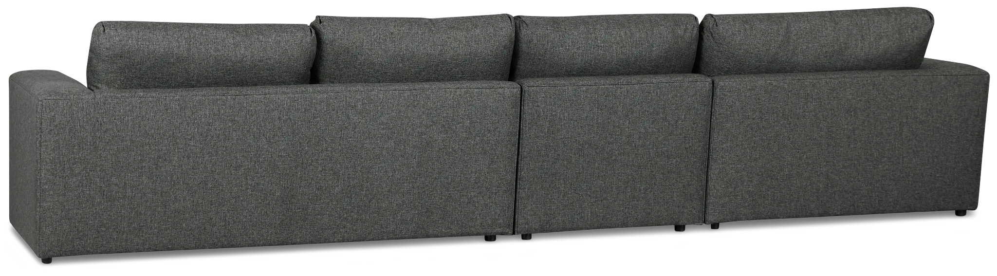 Brantley Dark Gray Fabric Small Left Chaise Sectional Brantley Dark Gray Fabric Small Left Chaise Sectional