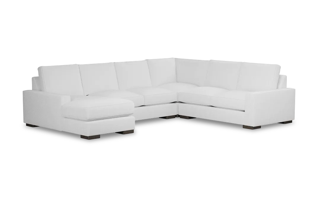 Edgewater Peyton White Medium Left Chaise Sectional