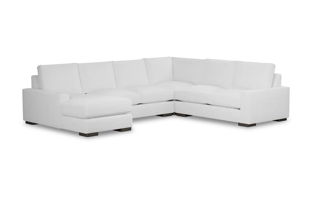 Edgewater Peyton White Medium Left Chaise Sectional Edgewater Peyton White Medium Left Chaise Sectional