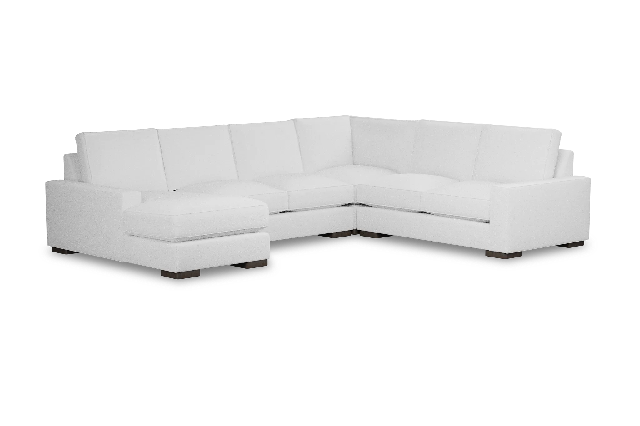 Edgewater Peyton White Medium Left Chaise Sectional