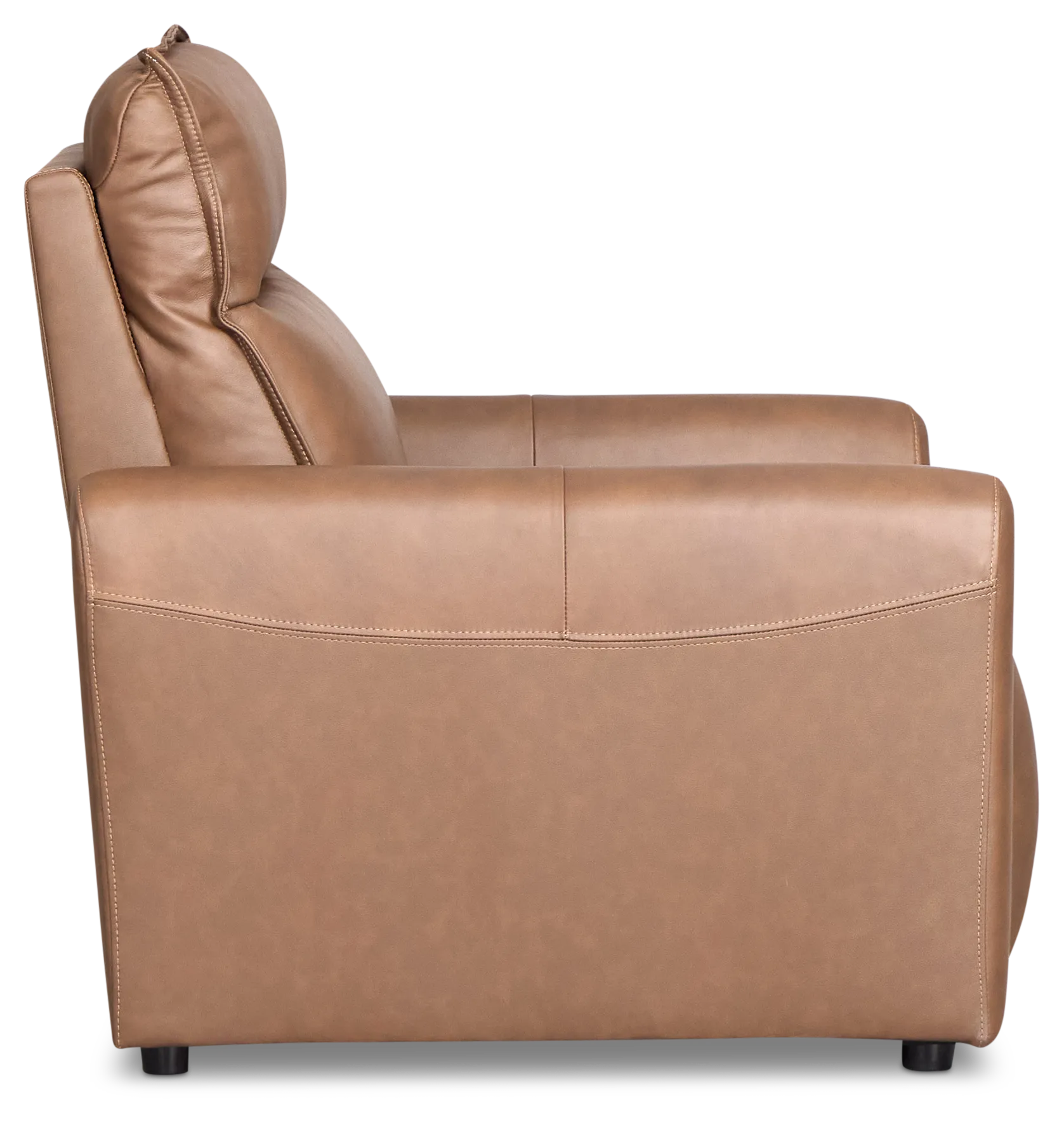 Edison Dark Brown Lthr/vinyl Power Recliner With Power Headrest