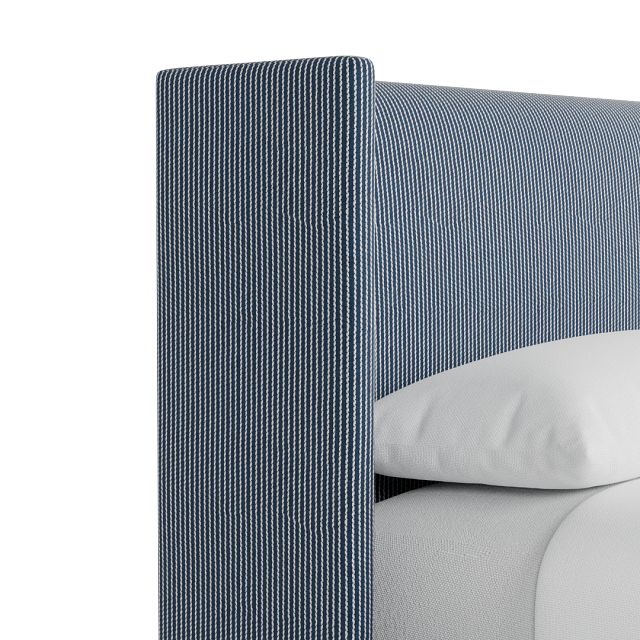 Captiva Lucy Navy 48" Upholstered Shelter Bed