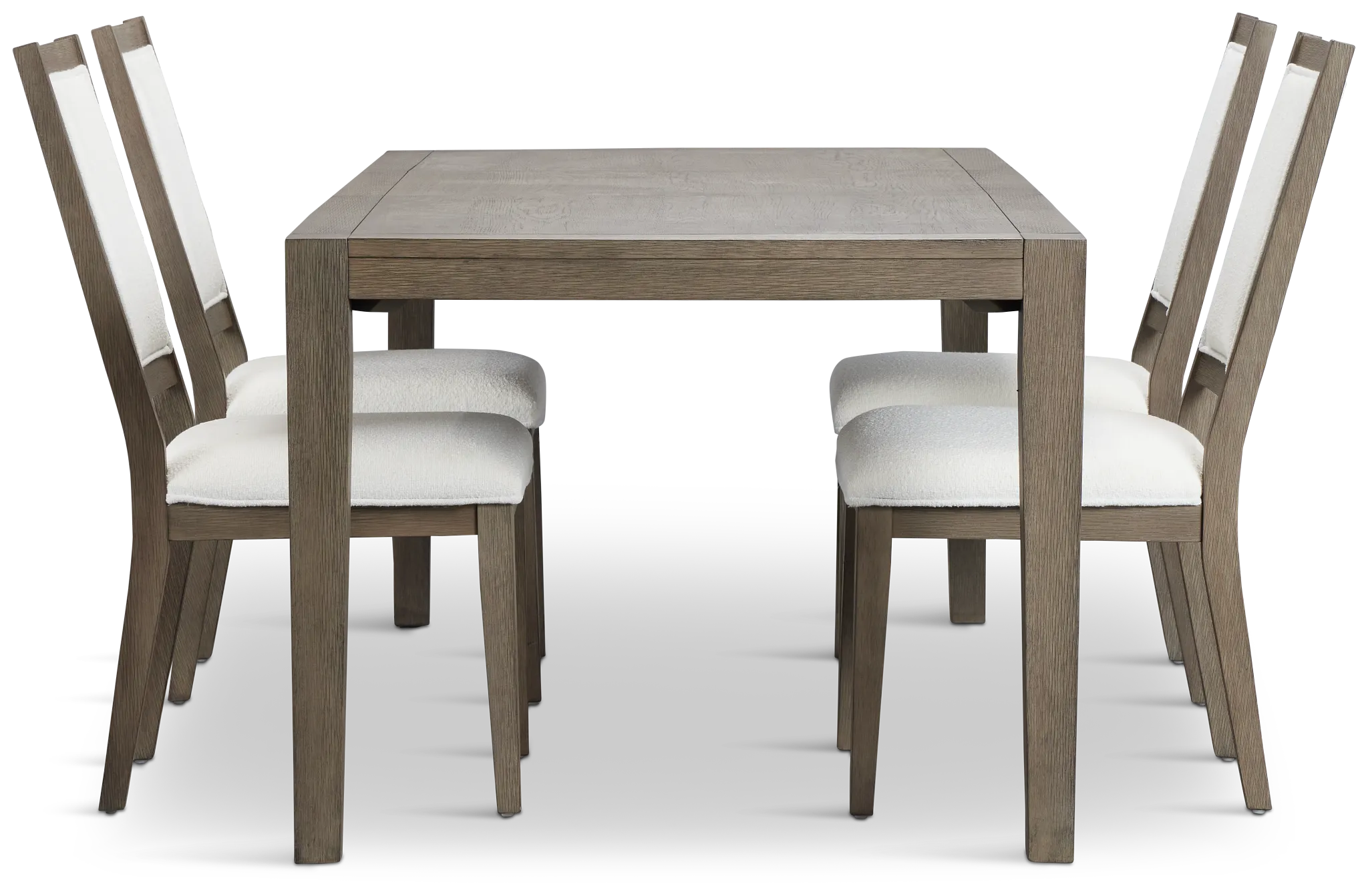 Alden Gray Rect Table & 4 Chairs