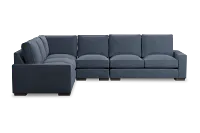 Edgewater Elevation Dark Blue Medium Two-arm Sectional