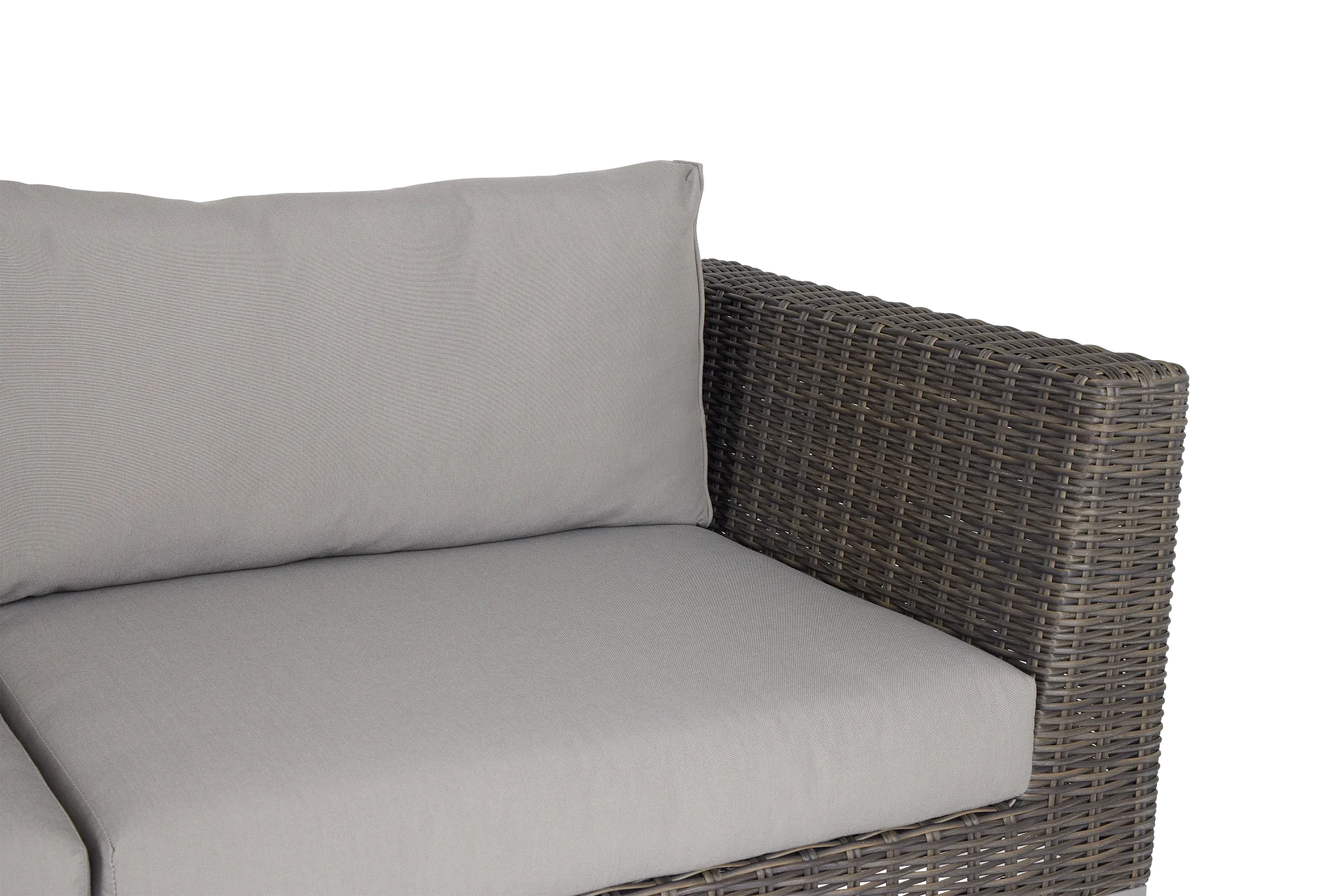 Tulum Gray Woven Sofa W/ 2 Cushions