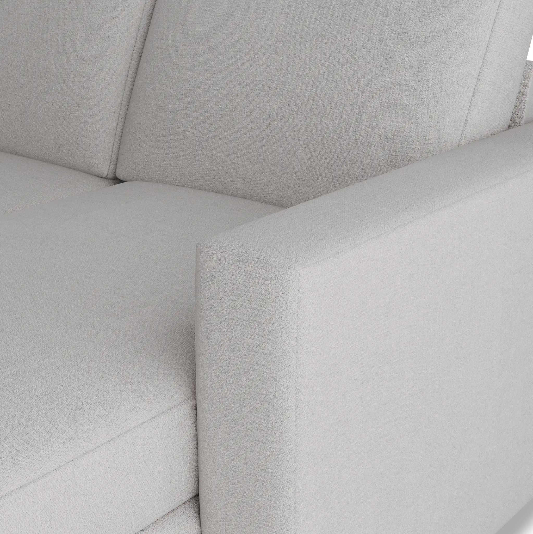 Citymod Light Gray Fabric Medium Right Chaise Sectional Citymod Light Gray Fabric Medium Right Chaise Sectional