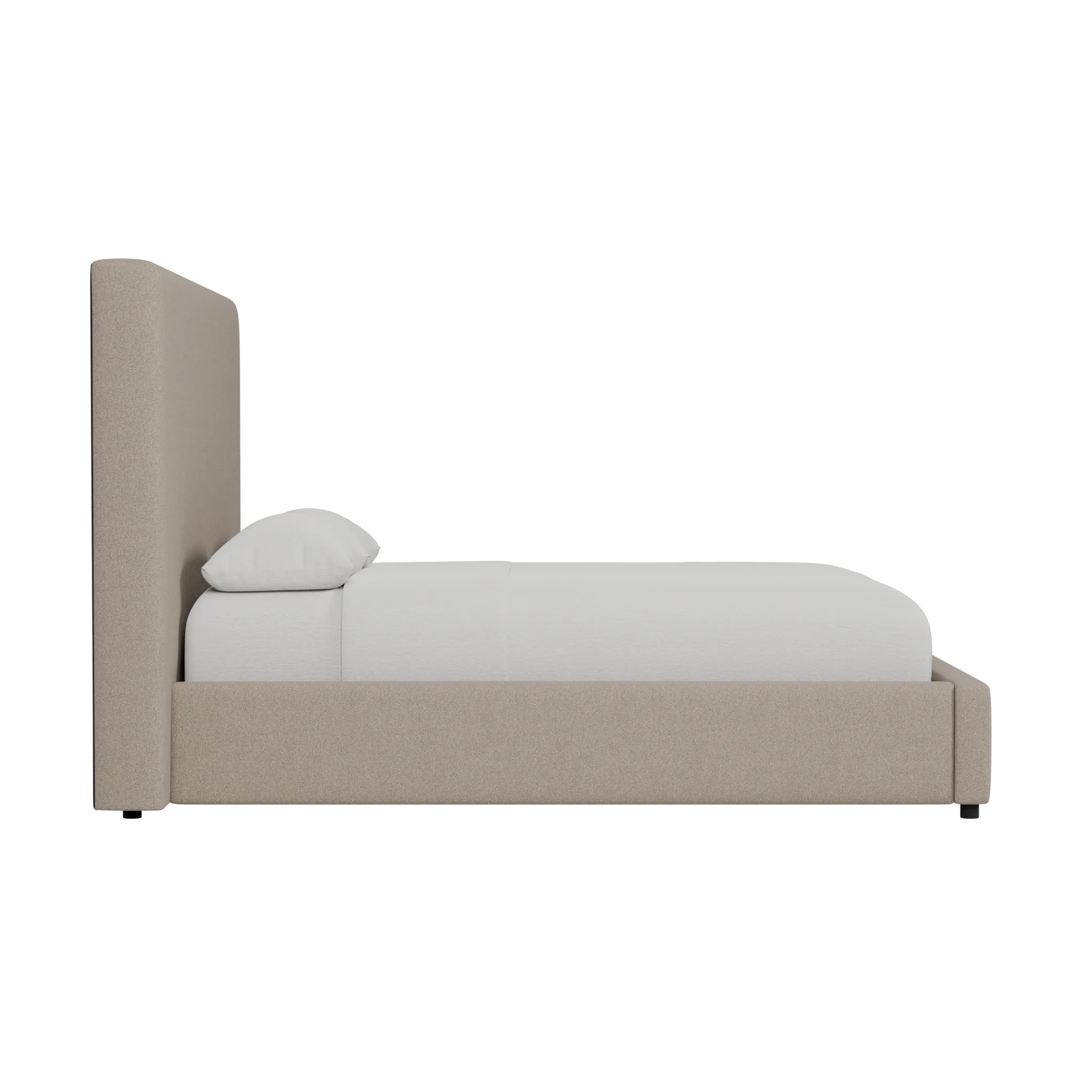 Grayton Elite Brown 54" Upholstered Platform Bed